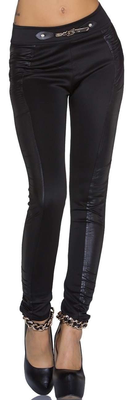 Sorte wetlook leggings